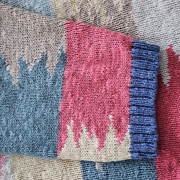 Y2K vintage southwestern button-front cardigan sweater size extra large - Picture 4 of 12